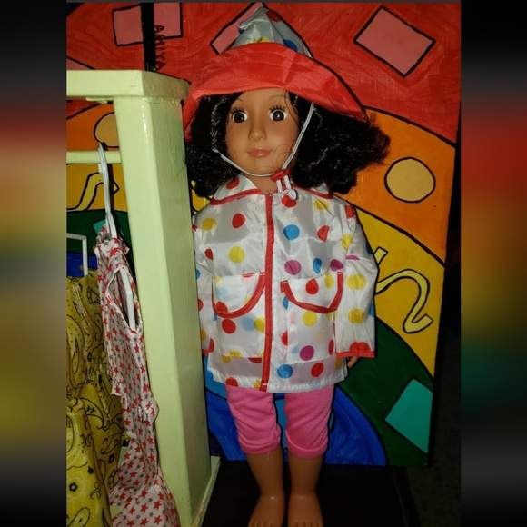 :* Our Generation Battat Girl Doll lot  black hair & clothes Outfit 18" doll lot - Picture 2 of 12